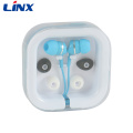 Christmas gift fancy earphone in the plastic case